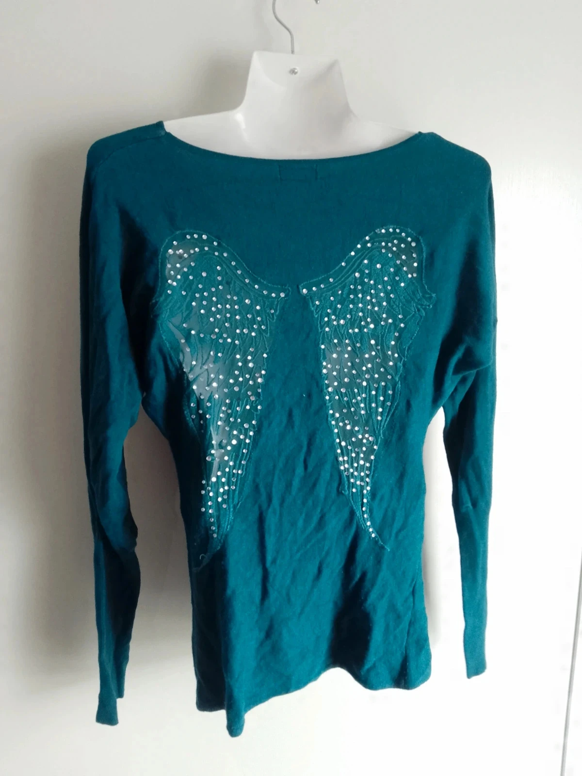 Blusa azul com asas tamanho 38 – photo 2